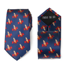 Load image into Gallery viewer, Disney The Little Mermaid Sebastian Hidden Message Blue Men's Tie