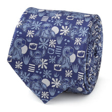 Load image into Gallery viewer, Disney Lilo & Stitch Blue Tropical Men's Tie