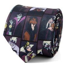 Load image into Gallery viewer, Disney Villains Dark Pattern Men's Tie