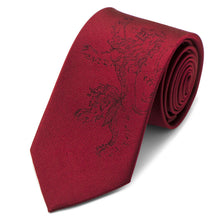 Load image into Gallery viewer, Game of Thrones Lannister Lion Red Men's Tie