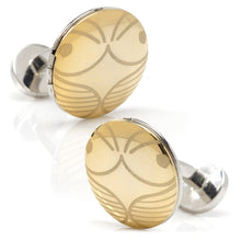 Load image into Gallery viewer, Harry Potter Golden Snitch Hidden Deathly Hallows Locket Cufflinks