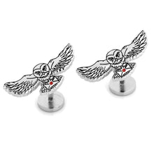 Load image into Gallery viewer, Harry Potter Hedwig Owl Cufflinks