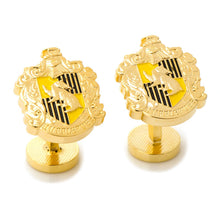 Load image into Gallery viewer, Harry Potter Hufflepuff Crest Cufflinks