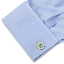 Load image into Gallery viewer, Harry Potter Slytherin Crest Cufflinks