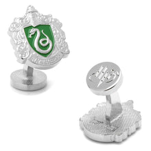 Load image into Gallery viewer, Harry Potter Slytherin Crest Cufflinks