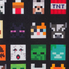 Load image into Gallery viewer, Minecraft Character Black Men's Tie