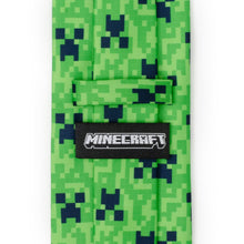 Load image into Gallery viewer, Minecraft Creeper Green Father/Son Tie Set