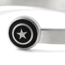 Load image into Gallery viewer, Marvel Captain America Stainless Steel Cuff Bracelet
