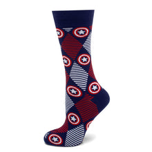 Load image into Gallery viewer, Marvel Captain America Navy Argyle Stripe Gift Set
