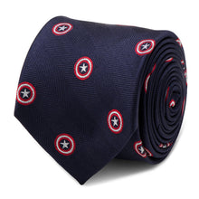 Load image into Gallery viewer, Marvel Captain America Navy Tie