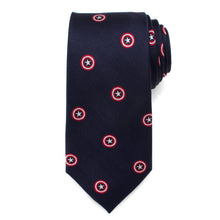 Load image into Gallery viewer, Marvel Captain America Navy Tie