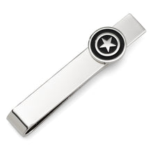 Load image into Gallery viewer, Marvel Captain America Silver Hidden Message Tie Bar