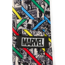 Load image into Gallery viewer, Marvel Comic Stripe Tan Men's Tie