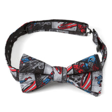 Load image into Gallery viewer, Marvel Captain America Comic Gray Men's Bow Tie