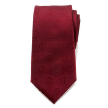 Load image into Gallery viewer, Marvel Deadpool Maroon Men's Tie