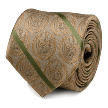 Load image into Gallery viewer, Marvel Guardians of the Galaxy Groot Tan Striped Men's Tie