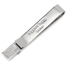 Load image into Gallery viewer, Marvel Iron Man "I Love You 3000" Textured Hidden Message Tie Bar