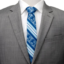Load image into Gallery viewer, Marvel Thor Blue Striped Men's Tie