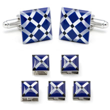 Load image into Gallery viewer, Mother of Pearl Diamond 5-Stud Set