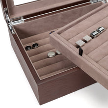Load image into Gallery viewer, Espresso Cufflinks Collector's Case - 72 pairs
