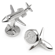 Load image into Gallery viewer, Sterling Private Jet Cufflinks