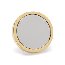 Load image into Gallery viewer, Two Toned Stainless Steel Round Infinity Engravable Lapel Pin