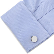Load image into Gallery viewer, Stainless Steel Round Infinity Engravable Cufflinks