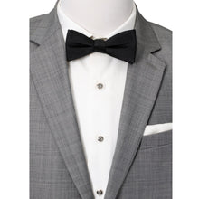 Load image into Gallery viewer, Black Silk Bow Pre-Tie