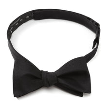 Load image into Gallery viewer, Black Silk Cummerbund and Bowtie Set