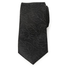 Load image into Gallery viewer, Black Floral Men's Tie
