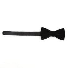 Load image into Gallery viewer, Black Velvet Bow Tie