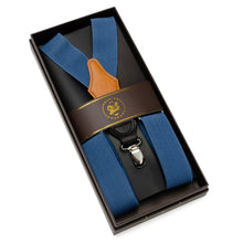 Load image into Gallery viewer, Blue Convertible Suspenders