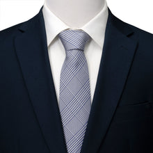 Load image into Gallery viewer, Blue Glen Plaid Silk Tie