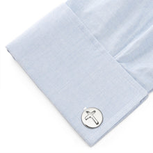 Load image into Gallery viewer, Cross Stainless Steel Cufflinks and Tie Clip Gift Set