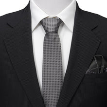 Load image into Gallery viewer, Gray Cross Dot-Men's Tie