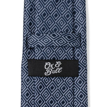 Load image into Gallery viewer, Navy Patterned Men's Tie