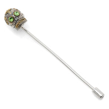 Load image into Gallery viewer, Sterling Silver Skull Stick Pin