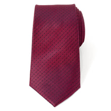 Load image into Gallery viewer, Red Pin Dot Men's Tie