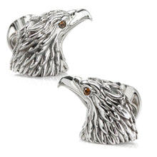 Load image into Gallery viewer, Stainless Steel Eagle Head Cufflinks