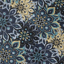 Load image into Gallery viewer, Kaleido Floral Navy Tan Accented Men's Tie