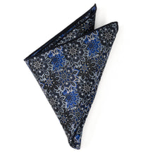 Load image into Gallery viewer, Navy Floral Pocket Square