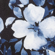 Load image into Gallery viewer, Painted Floral Black Silk Men's Tie