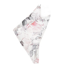 Load image into Gallery viewer, Painted Floral Gray Pocket Square