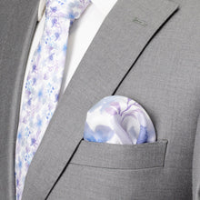 Load image into Gallery viewer, Watercolor Lavender Mix Men's Silk Pocket Square