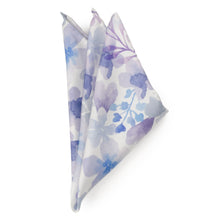 Load image into Gallery viewer, Watercolor Lavender Mix Men's Silk Pocket Square