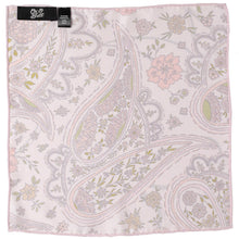 Load image into Gallery viewer, Floral Blush Paisley Pocket Square
