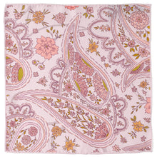 Load image into Gallery viewer, Floral Blush Paisley Pocket Square