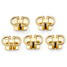 Load image into Gallery viewer, Horse Bit Gold Stainless Steel 5-Studs