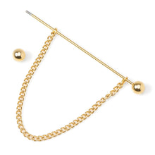 Load image into Gallery viewer, Stainless Steel Gold Chain Collar Bar