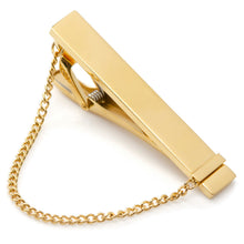 Load image into Gallery viewer, Stainless Steel Gold Chain Tie Clip